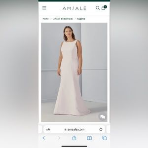 Designer (Amsale) - Style: GB156A Eugenia +; Fabric: Faille; Color: Champagne